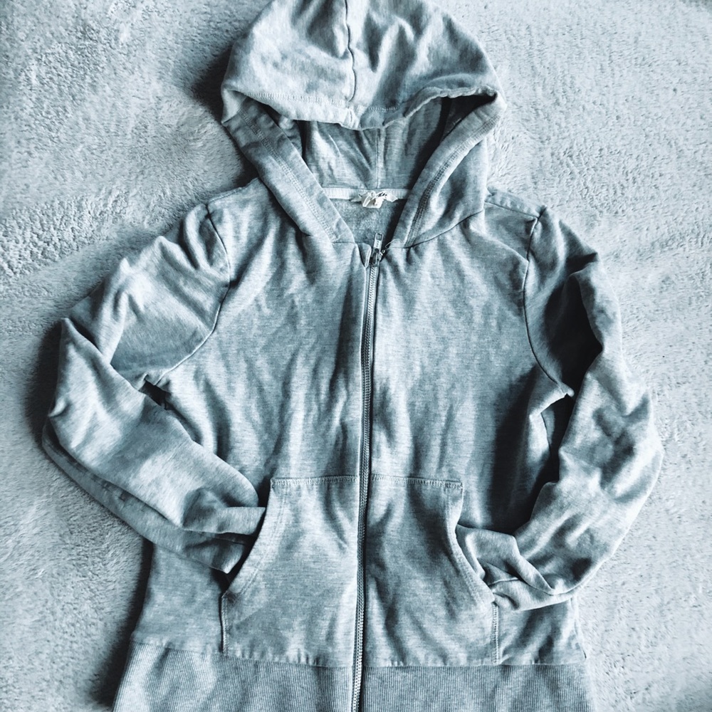 H&M Kids Gray Zip Up! Good condition size 14Y+
